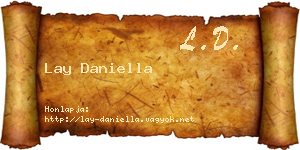Lay Daniella névjegykártya